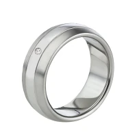 Mobile Preview: Damenring Titan MOR73 mit Glanzrillen